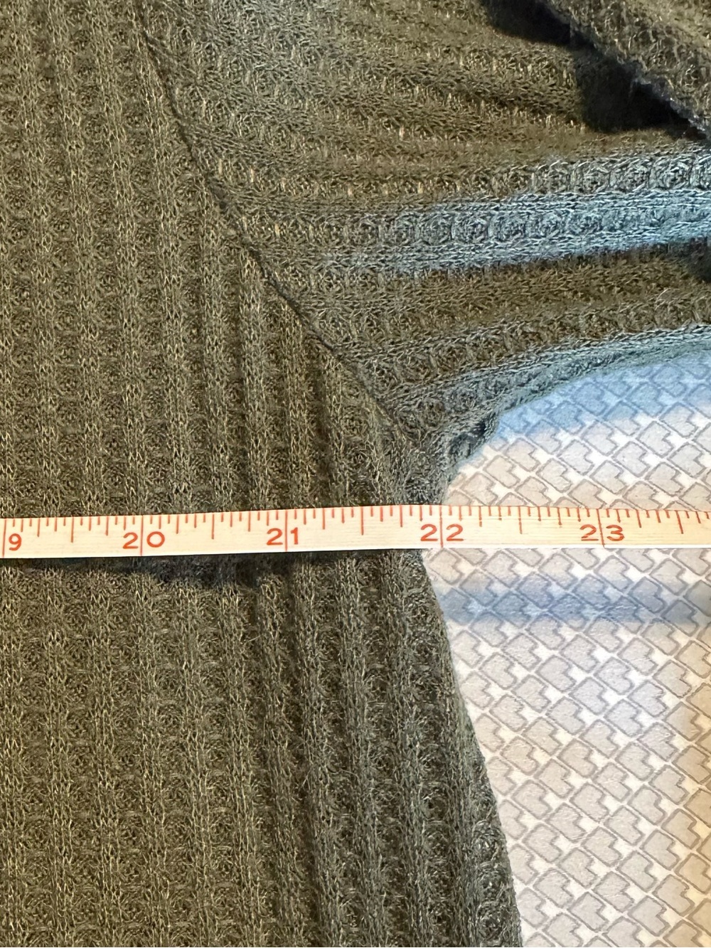 BloomChic Olive Green Ribbed Sweater Top - Picture 4 of 9